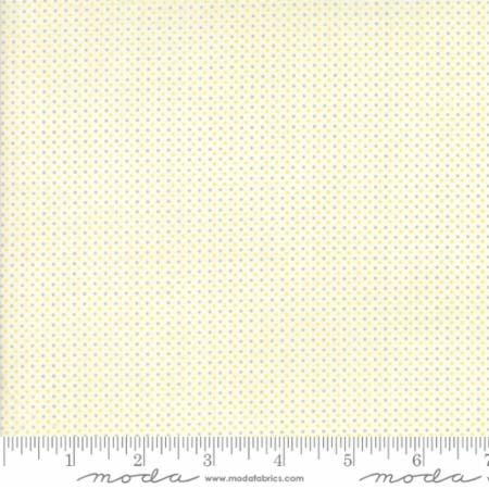 Last Fat Quarter - Moda - Essentially Yours - Mini Dot - No. 8655-100 (White, Grey and Yellow)