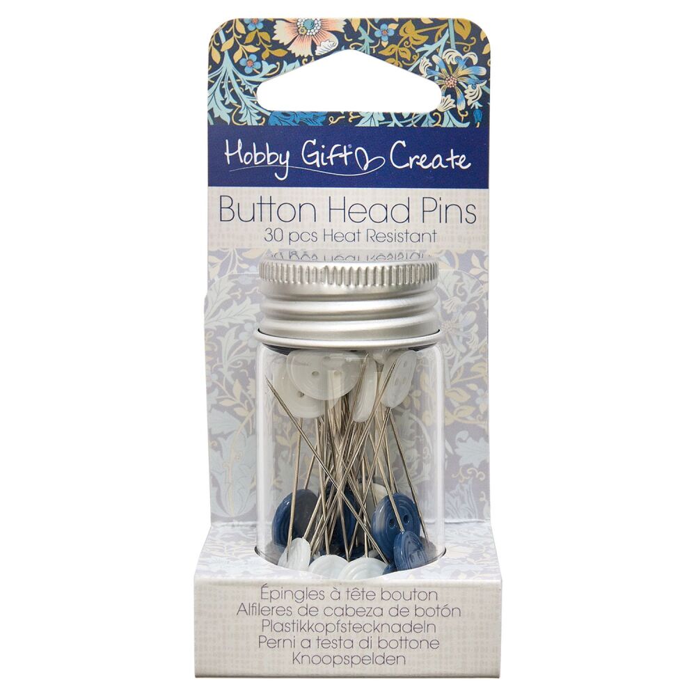 Button Head Pins - Arts & Crafts by Hobby Gift  (HGC720.01)