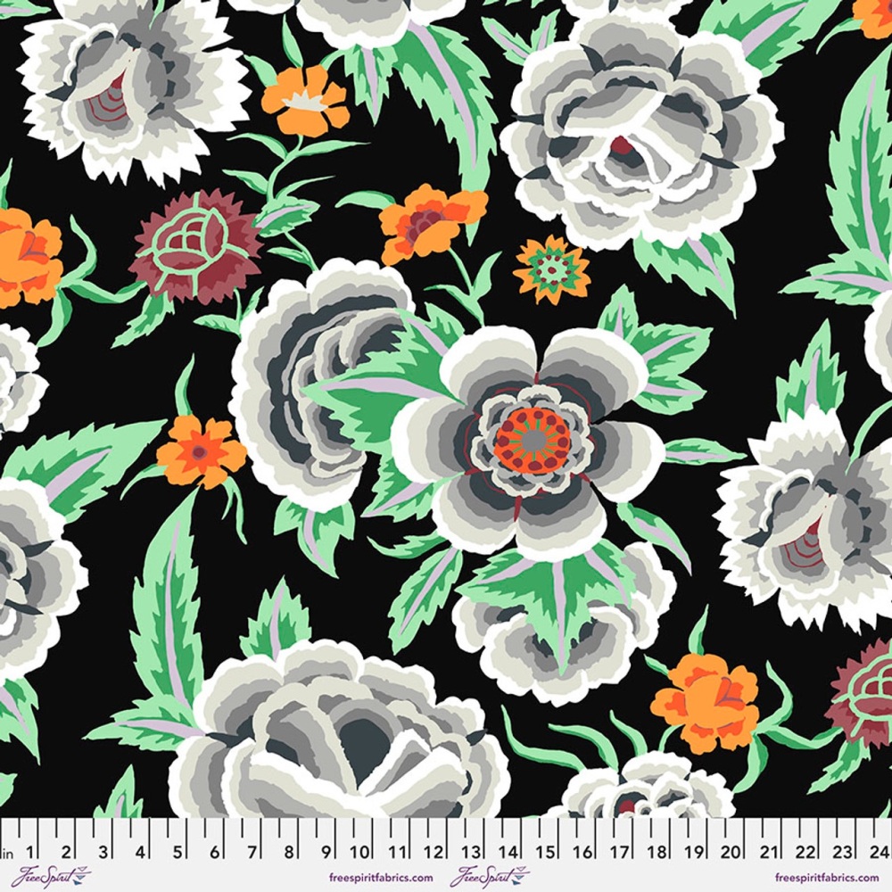 Embroidered Shawl - Black - PWGP106.BLACK - Kaffe Fassett Collective