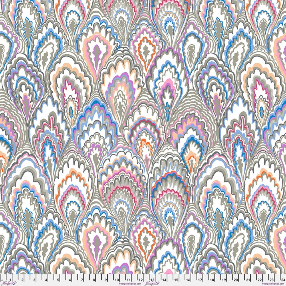 Marble Scallops - Grey - PWGP207.GREY - Kaffe Fassett Collective