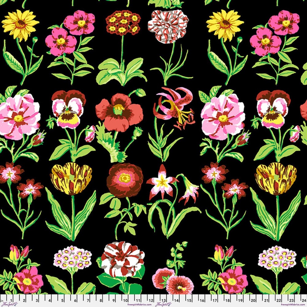 Flower Studies - Black - PWGP205.BLACK - Kaffe Fassett Collective