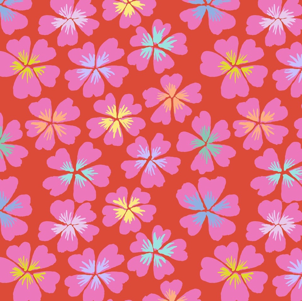 Petals - Red - PWGP201.RED - Kaffe Fassett Collective