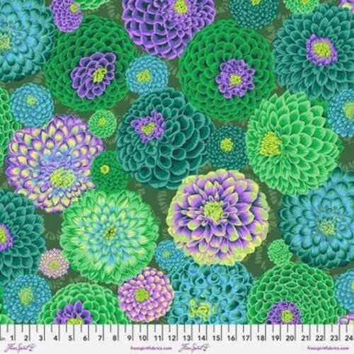 Flora - Green - PWPJ114.GREEN - Kaffe Fassett Collective - Last Fat Quarter (3 available)