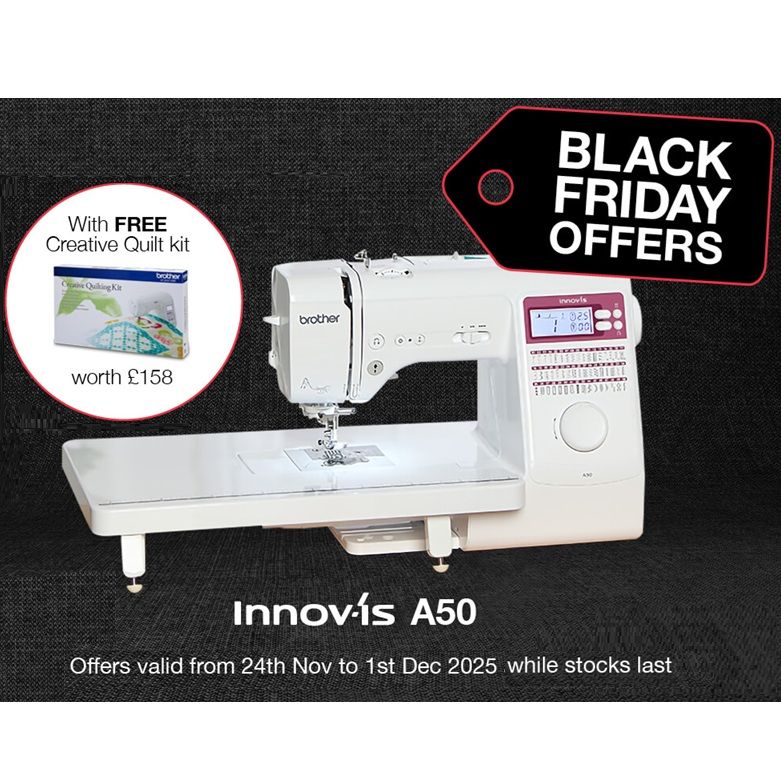 Brother Innov-is A50 - BLACK FRIDAY OFFER - free Creative Quilt Kit worth £158.99