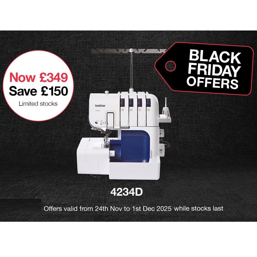 Brother 4234D Overlocker - BLACK FRIDAY - save £150 (usual price £499)