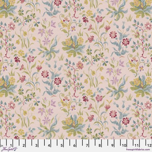 Last Fat Quarter - Morris & Co - Red House - Small Flowers by May (Rose) - PWWM119.ROSE (3 available)