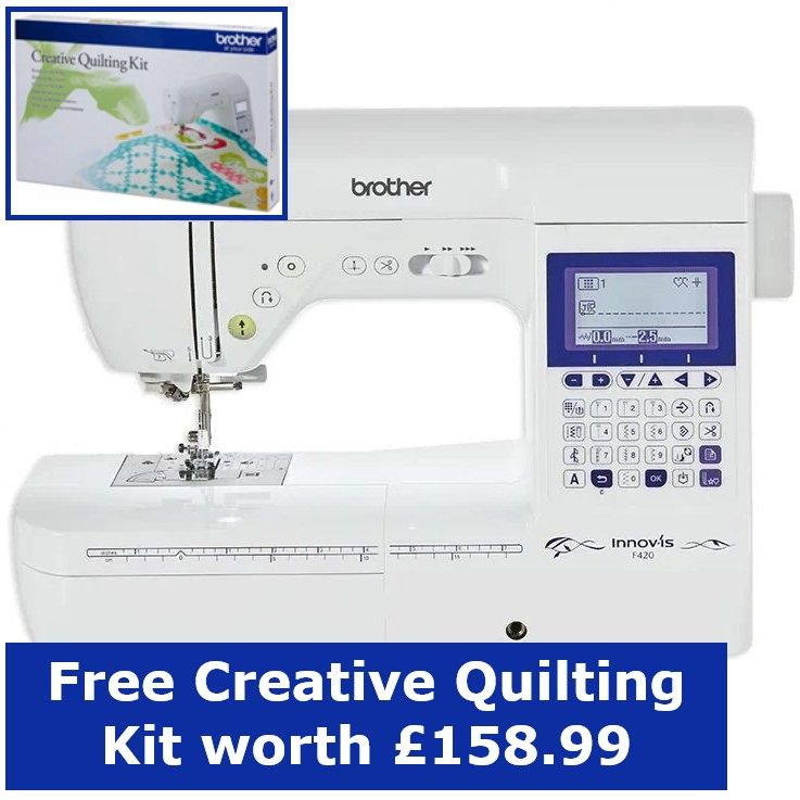 Brother Innov-is F420 - free quilting kit worth &pound;158.99