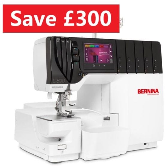 Bernina L890 combined overlock/coverstitch - save &pound;300 (usual price &pound;4495)