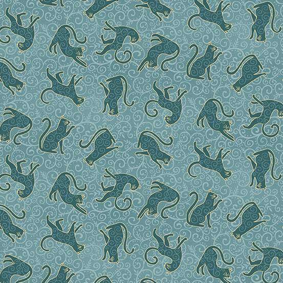 *COMING SOON - NOT YET AVAILABLE TO PURCHASE* - Charmed by Makower - Whiskers (Teal) - 197/T