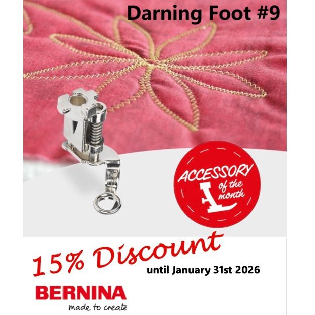 #9 Bernina Darning Foot - save 15% during Jan 2026 (usual price &pound;32.50)