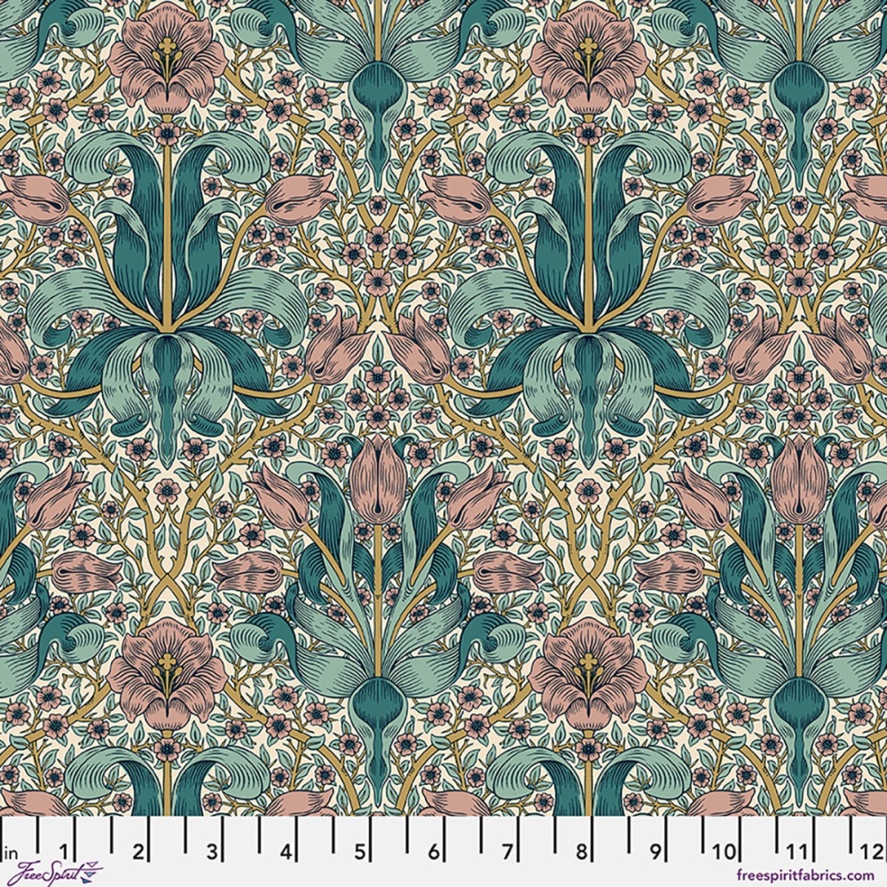 *COMING SOON - NOT YET AVAILABLE TO PURCHASE* - Morris & Co - Lodden - Spring Thicket (Teal) - PWWM148.TEAL