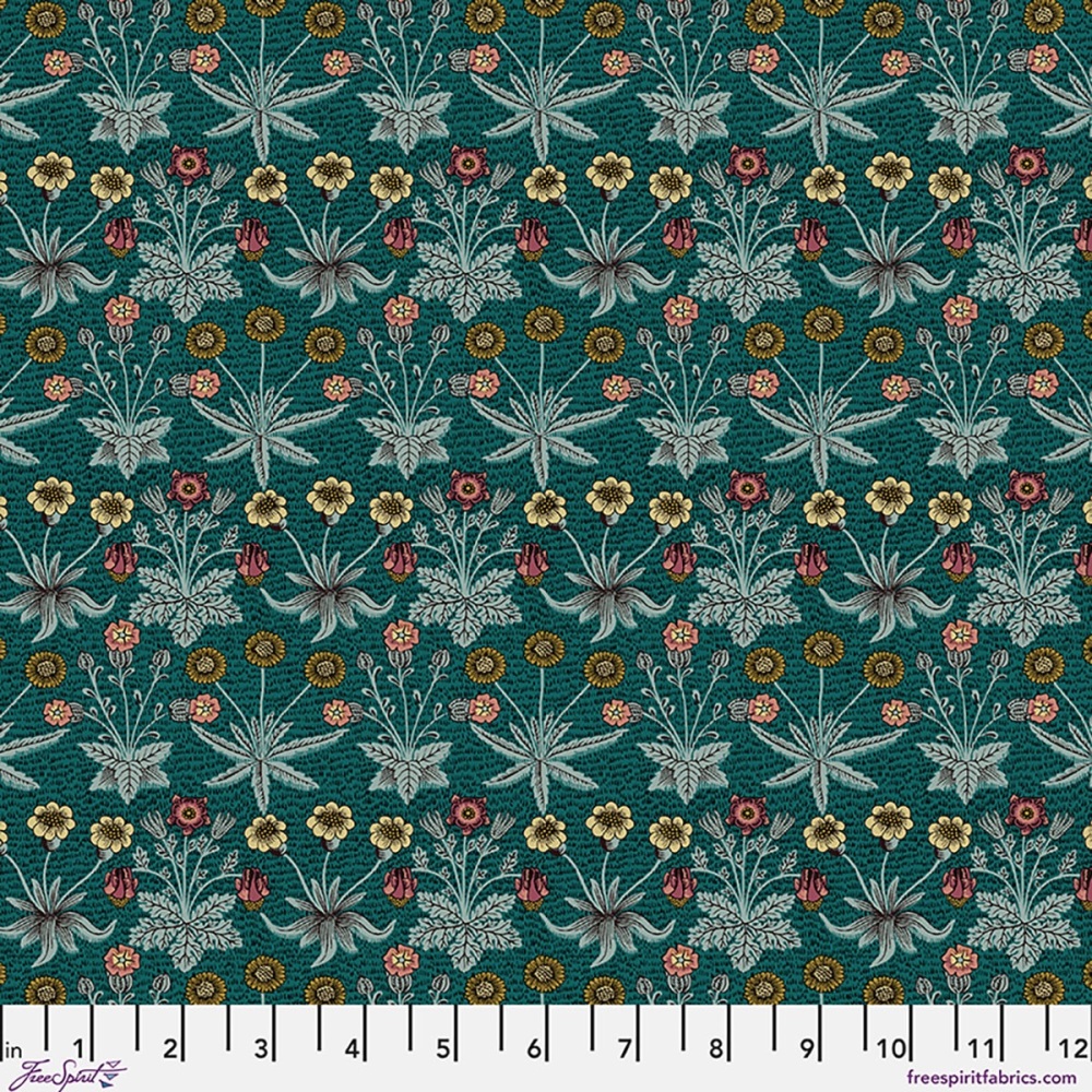 *COMING SOON - NOT YET AVAILABLE TO PURCHASE* - Morris & Co - Lodden - Daisy Fields (Teal) - PWWM152.TEAL