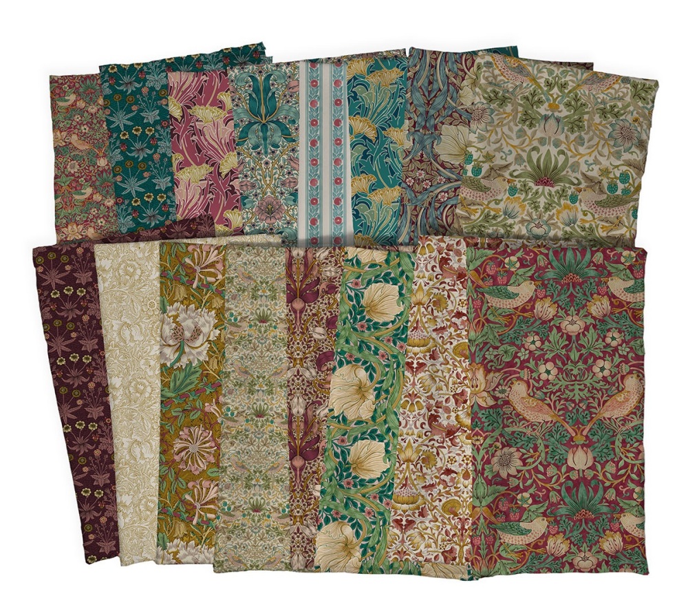 *COMING SOON - NOT YET AVAILABLE TO PURCHASE* - Morris & Co - Lodden - Fat Quarter Bundle - Full Collection (16 Fat Quarters) - Free Spirit