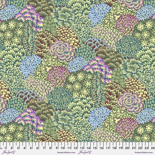 Large Oriental Trees - Stone - PWGP198.STONE - 85 & Fabulous - Kaffe Fassett Collective - Last Fat Quarter (3 available)