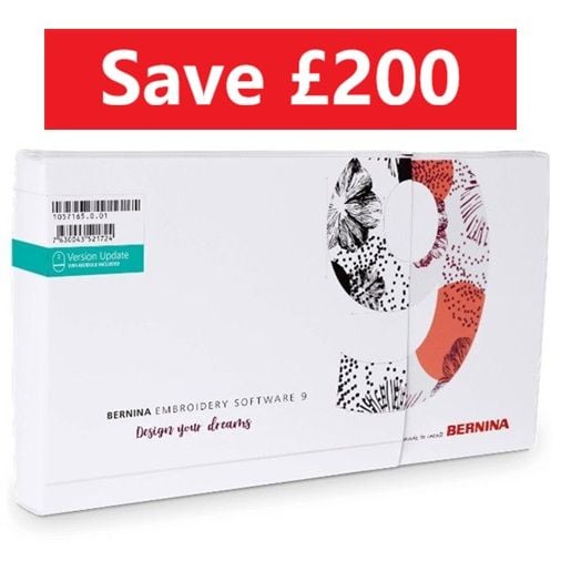 Bernina DesignerPlus Embroidery Software 9 UPGRADE from v 6/7/8 - save £200