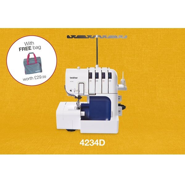 Brother 4234D Overlocker - free machine bag worth &pound;29.99