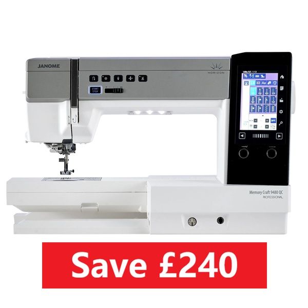 Janome Horizon Memory Craft 9480QCP - save £240 (usual price £3619)