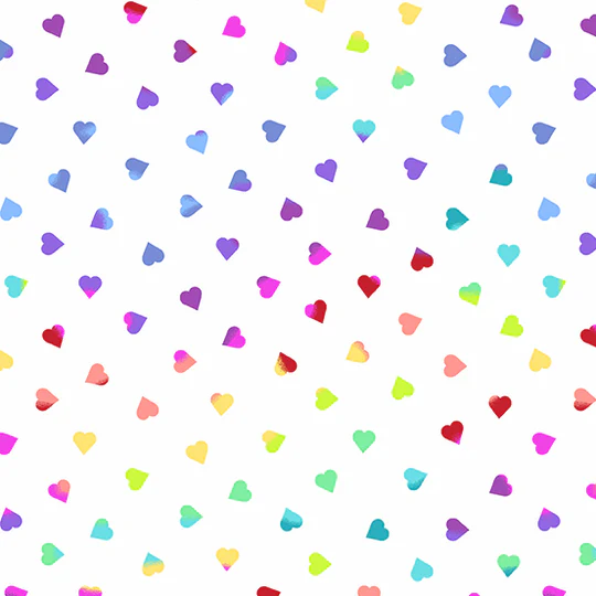 Last Piece - 50cm length - Libs Elliott - Beguiled - Heart of Glass - A-9756-L (White)