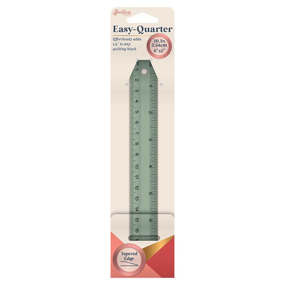 Easy-Quarter Ruler - 1" x 8" - Sew Easy (NL4210)