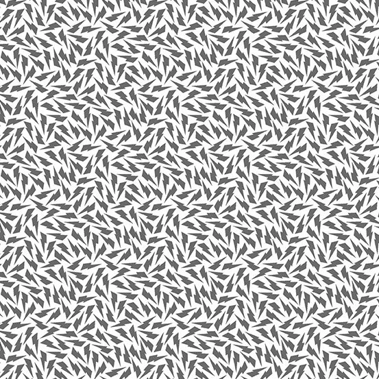 Last Fat Quarter - Libs Elliott - When Sparks Fly - Darling Bolts - 8741-C (Charcoal) (2 available)