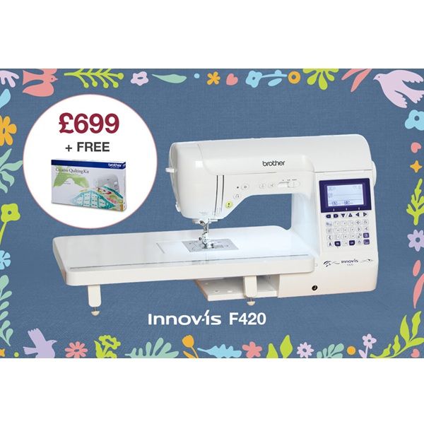 Brother Innov-is F420 - free quilting kit worth &pound;158.99