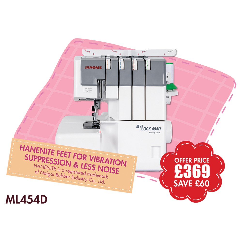Janome MyLock 454D overlocker - save &pound;60 (usual price &pound;429)