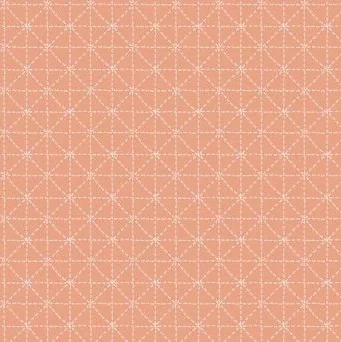 Last Piece - 1.10 metre length - Handmade - Sashiko No. 1892/P (Pink) - Makower Fabrics