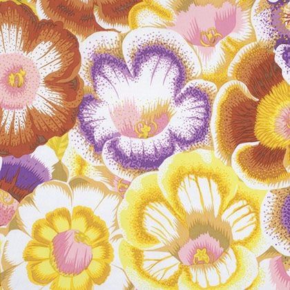 Gloxinias - Golden - PWPJ071.GOLDE - Kaffe Fassett Collective - Last Fat Quarter (2 available)