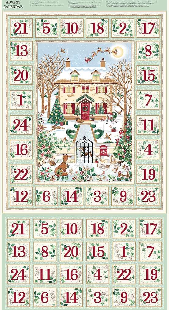 *COMING SOON - NOT YET AVAILABLE TO PURCHASE* - Country Christmas by Makower - Advent (Green) - 238_G