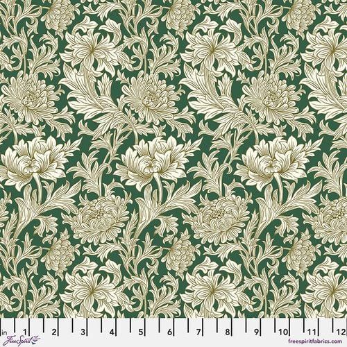 Last Fat Quarter - Morris & Co - The Oxford Holiday Collection - Chrysanthemum Toile (Forest) - PWWM013.FOREST (3 available)