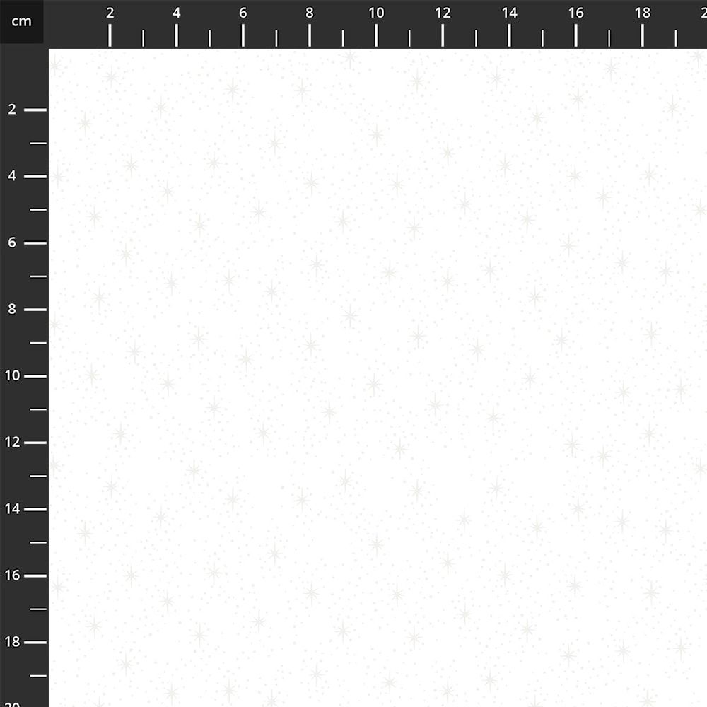 *COMING SOON - NOT YET AVAILABLE TO PURCHASE* - We Love Christmas by Stof Fabrics - Stars (White Pearl) - 4592-110