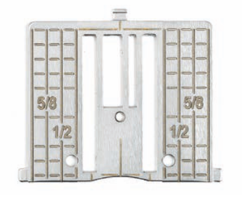 HUSQVARNA VIKING Straight Stitch Plate with Inch Markings (Designer I, II, Quilt Designer, Quilt Designer II, Platinum, Prelude and Scandinavia series