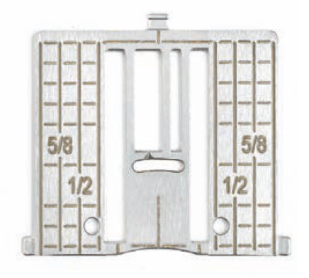 HUSQVARNA VIKING Standard Zigzag Stitch Plate with Inch Markings (Designer I, II, Quilt Designer, Quilt Designer II, Platinum, Prelude and Scan