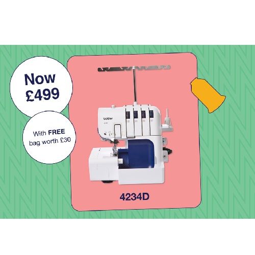 Brother 4234D Overlocker - free machine bag worth £30