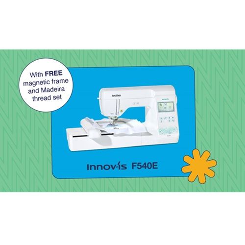 Brother Innov-is F540E - free magnetic frame & Madeira thread set worth &pound;279