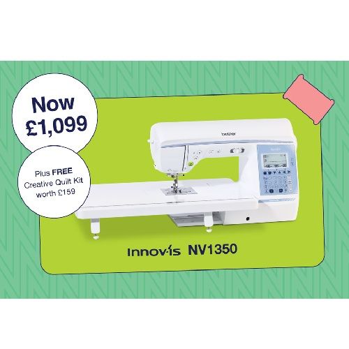 Brother Inventio Innov-is NV1350 - free Creative Quilting Kit worth &pound;158.99