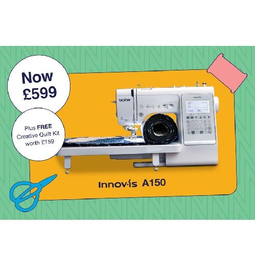 Brother Innov-is A150 - free creative quilting kit worth &pound;158.99
