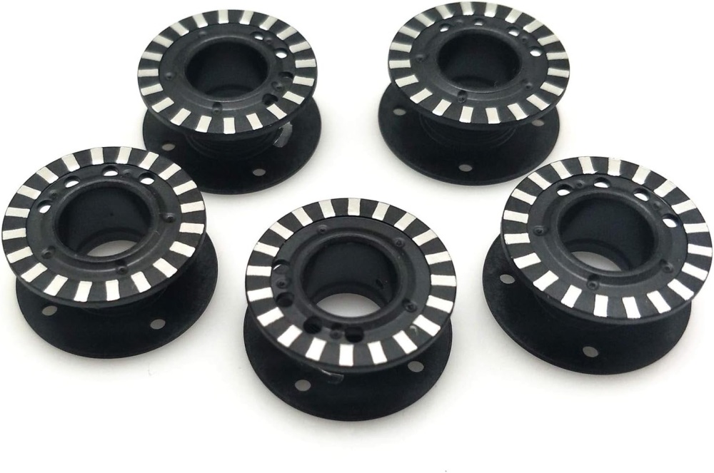 Bernina Bobbin - Black Bobbin For Bernina Hook (4, 5, 7, 9 Series) Machines - Pack of 5 (See info for compatible machines)