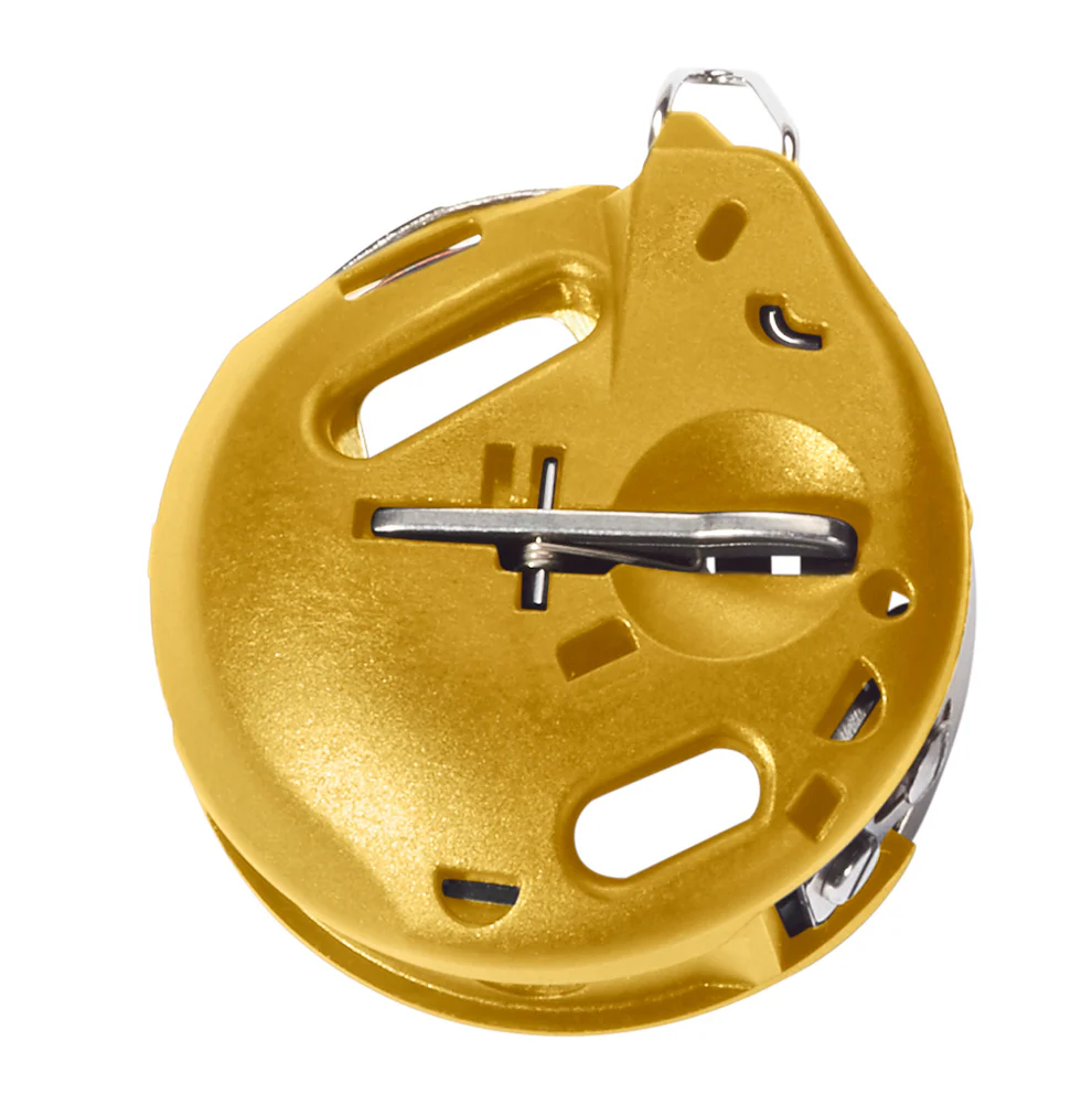 Bernina Bobbin Case - Yellow: For Embroidery - For Bernina Hook (4, 5, 7, 9 Series) Machines (See info for compatible machines)