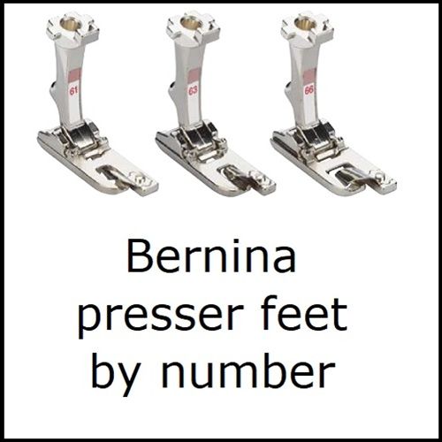 <!--005-->Bernina Feet by Number