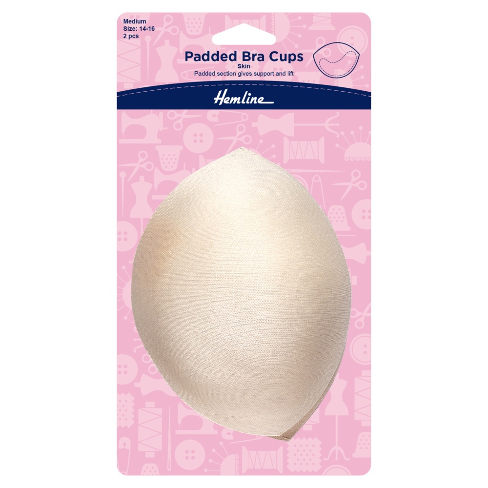 REDUCED TO CLEAR - Padded Bra Cups - Medium - Hemline (H963.M/S) *3 AVAILABLE*