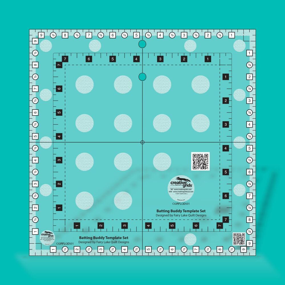 NEW Ruler Batting Buddy Template Set - CGRFLQD501 - Creative Grids