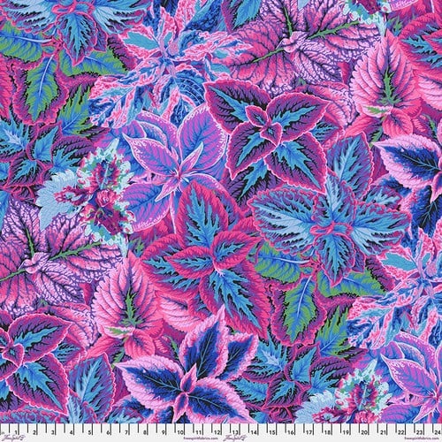 Bold Leaves - Blue - PWPJ132.BLUE - Kaffe Fassett Collective - Last Fat Quarter (2 available)