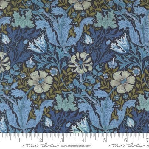 Last Fat Quarter - Morris Manor - Best Of Morris by Barbara Brackman - Compton - No. 8390 15 (Twilight) (2 available)