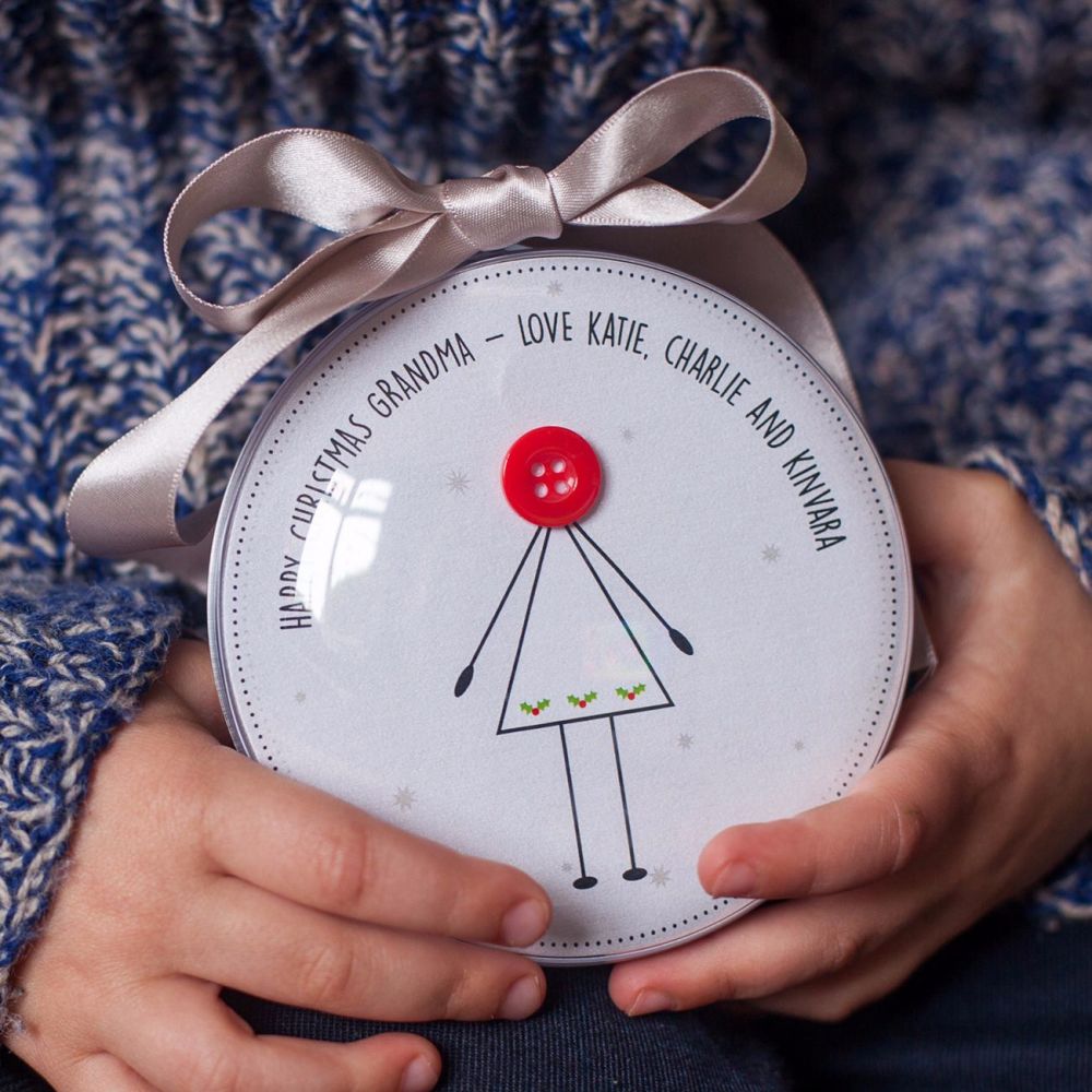 personalised grandma christmas bauble