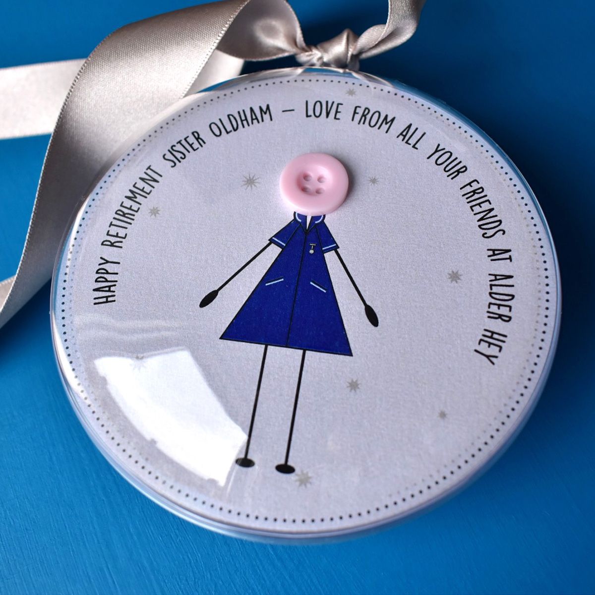 personalised bauble for nurse retirement gift