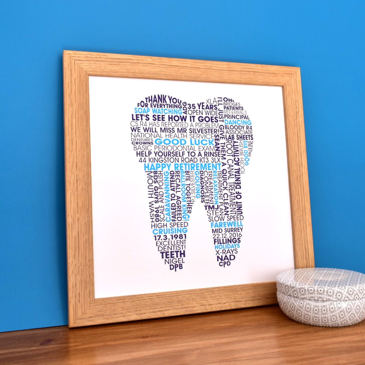 personalised tooth print for dentists