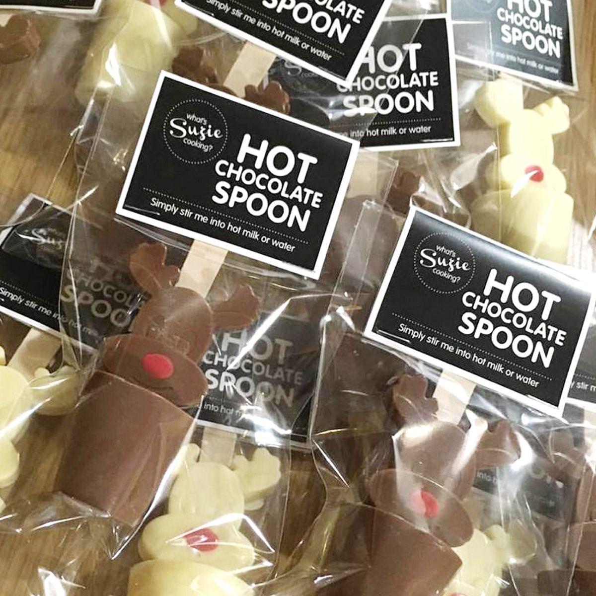 packaging design for hot chocolate spoons