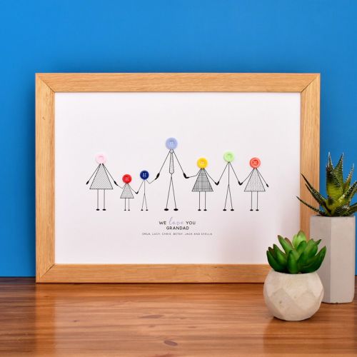 large personalised grandad print