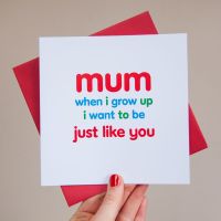 just like you card for mum